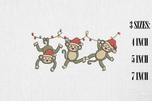 Download Cute Monkeys Happy Christmas - Monkeys Collection