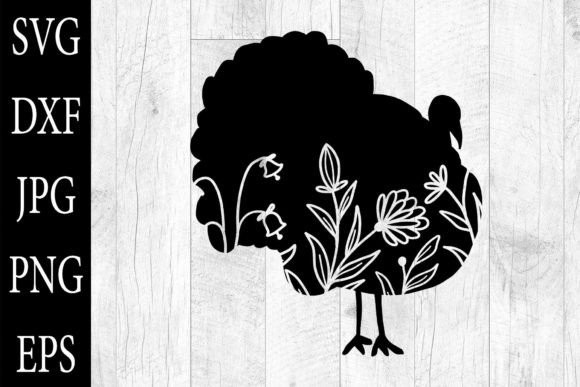 Download Floral Farm Animals Silhouettes SVG EPS - Premium Bundle