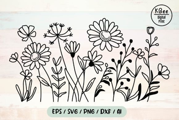 Download Flower Svg, Wildflower Svg, Floral Svg - Flower svg Collection