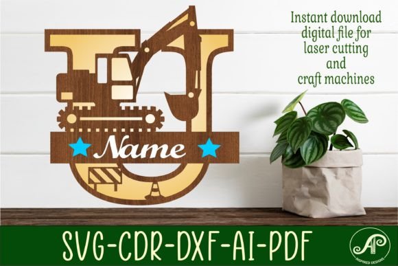 Download Digger Capital Monogram Letter U SVG - Premium Resources
