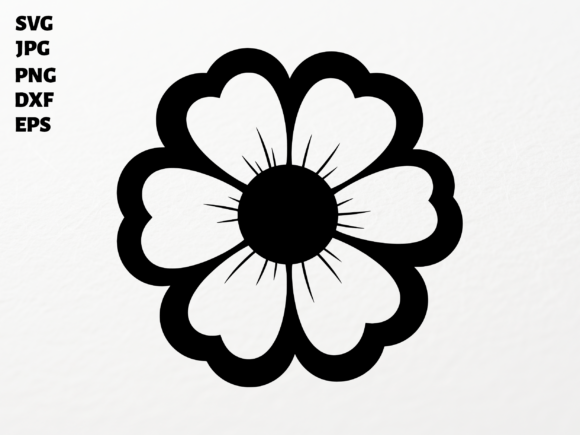 Download Simple Petal Flower SVG for Cricut - Flower svg Collection